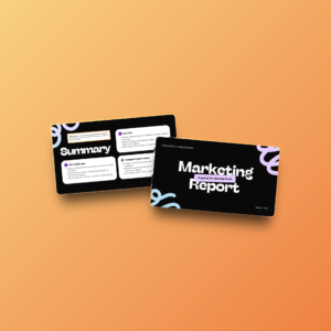 Marketing Report Canva Template